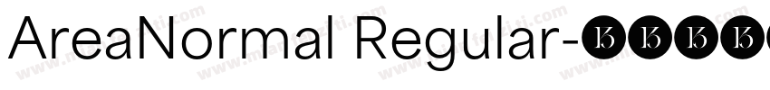 AreaNormal Regular字体转换